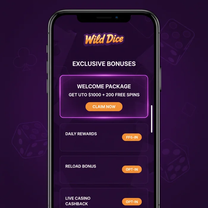 Wild Dice Casino Bonus